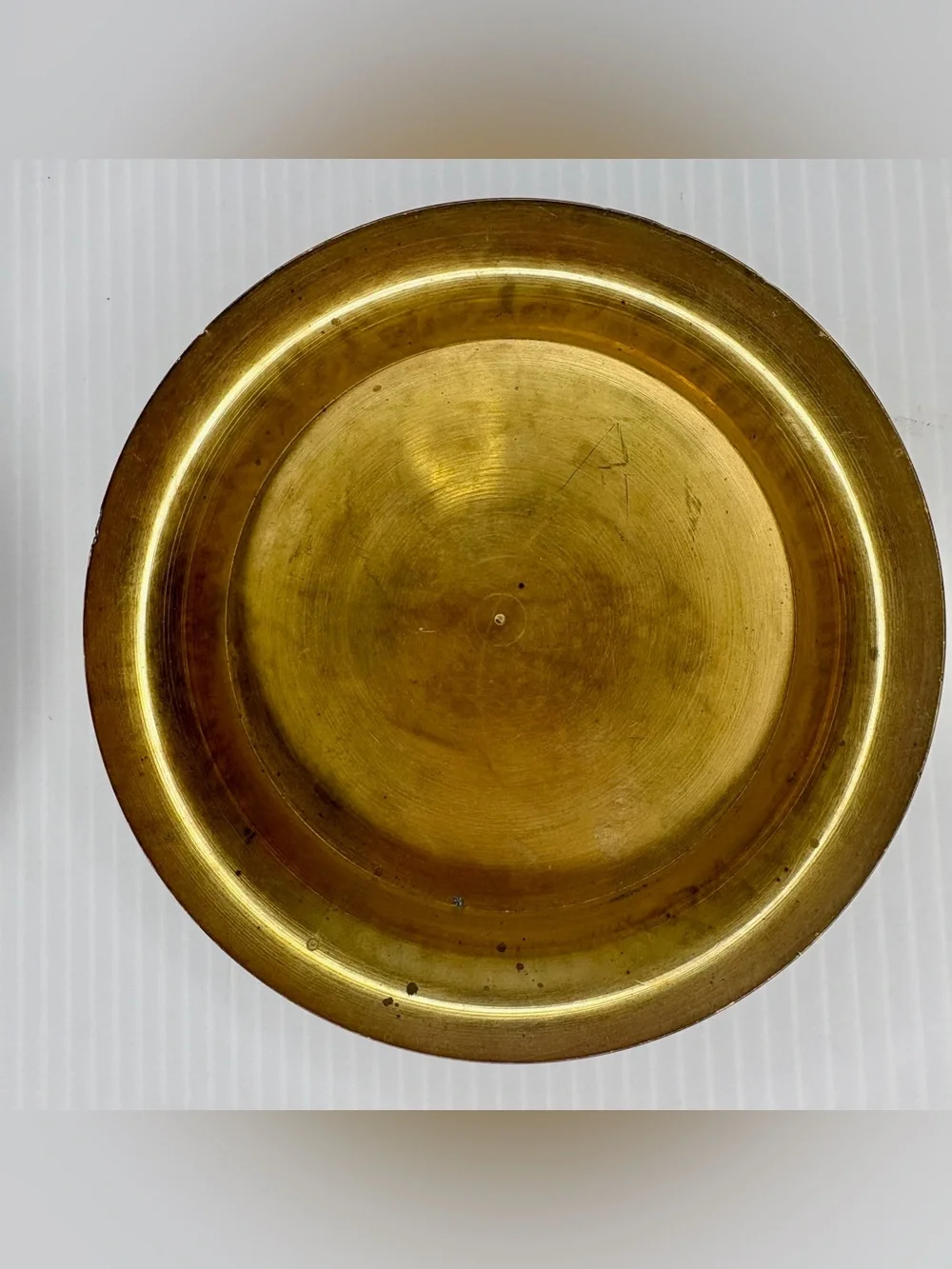 Brass Trinket Dish Set of 3 Cottagecore Decor Vintage Metal Ashtray Aged Patina